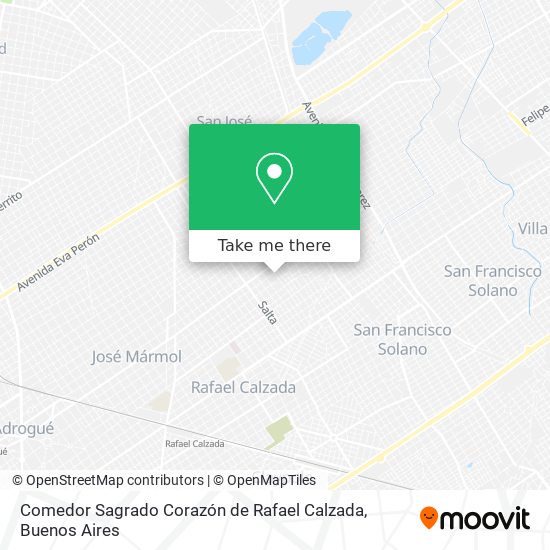 Comedor Sagrado Corazón de Rafael Calzada map