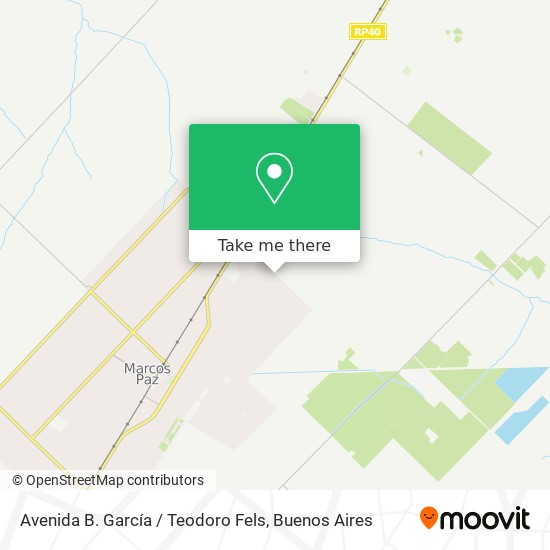 Avenida B. García / Teodoro Fels map