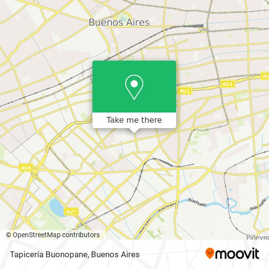 Tapicería Buonopane map