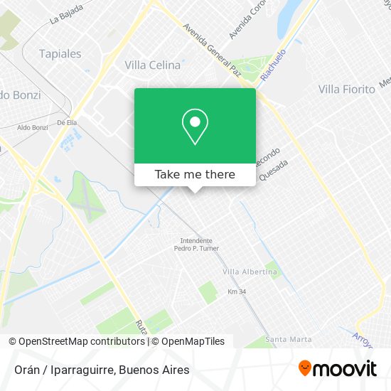 Mapa de Orán / Iparraguirre