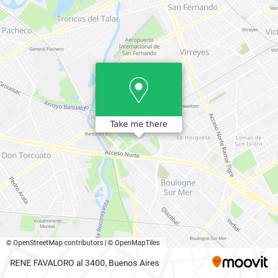 Mapa de RENE FAVALORO al 3400