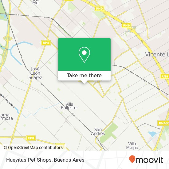 Hueyitas Pet Shops map