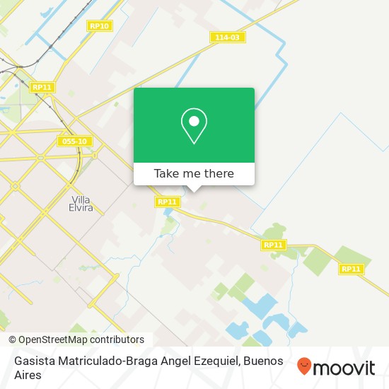 Gasista Matriculado-Braga Angel Ezequiel map