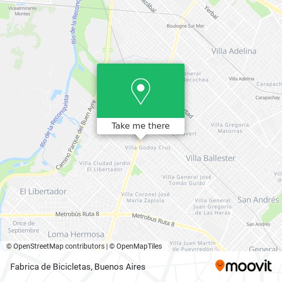 Fabrica de Bicicletas map