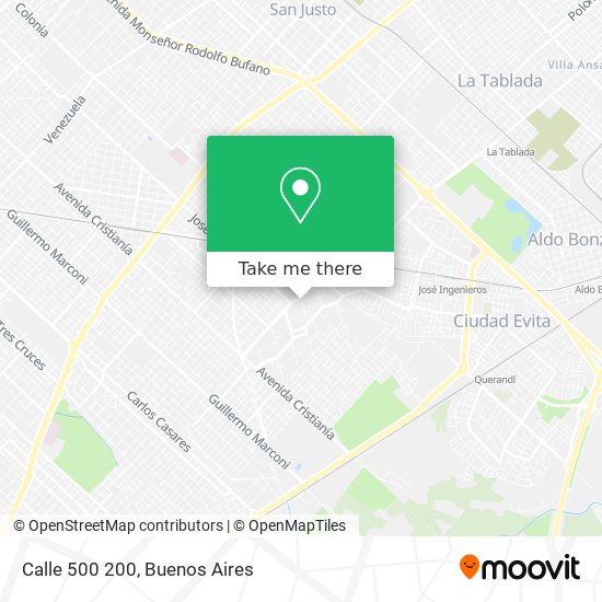 Calle 500 200 map