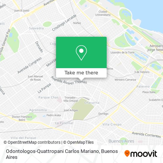 Mapa de Odontologos-Quattropani Carlos Mariano
