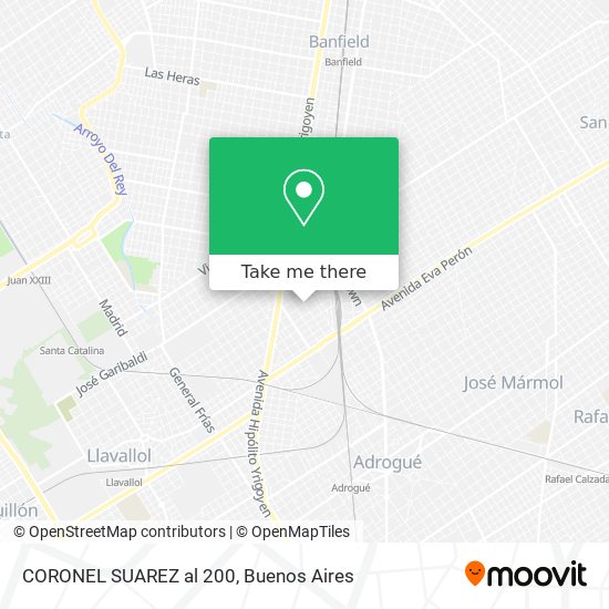 CORONEL SUAREZ al 200 map