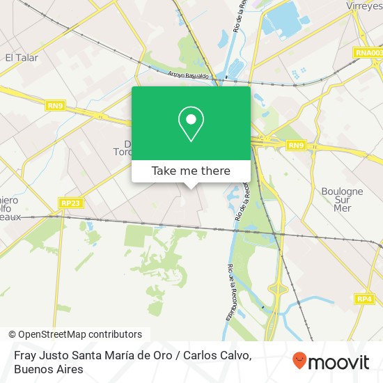 Mapa de Fray Justo Santa María de Oro / Carlos Calvo