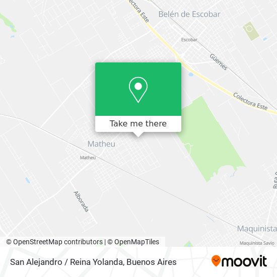Mapa de San Alejandro / Reina Yolanda