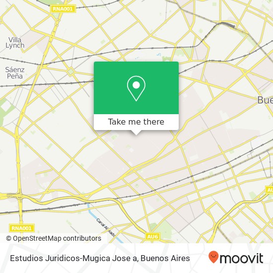 Estudios Juridicos-Mugica Jose a map