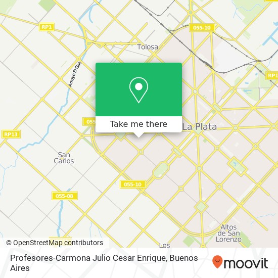 Profesores-Carmona Julio Cesar Enrique map