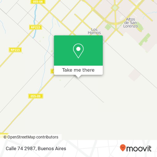 Calle 74 2987 map