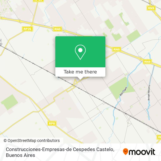 Construcciones-Empresas-de Cespedes Castelo map