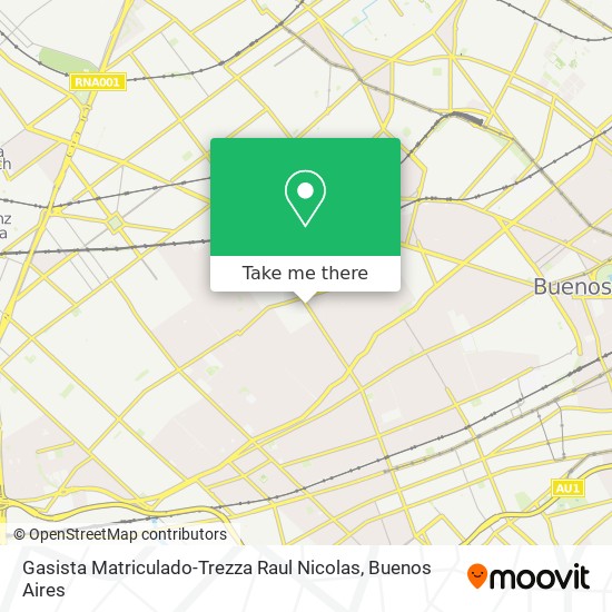 Gasista Matriculado-Trezza Raul Nicolas map