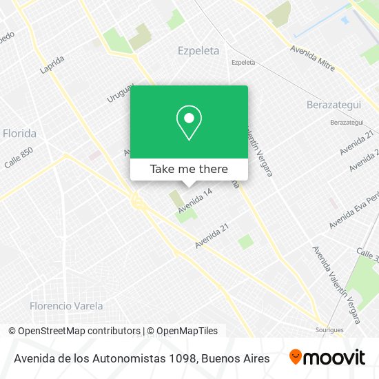 Avenida de los Autonomistas 1098 map