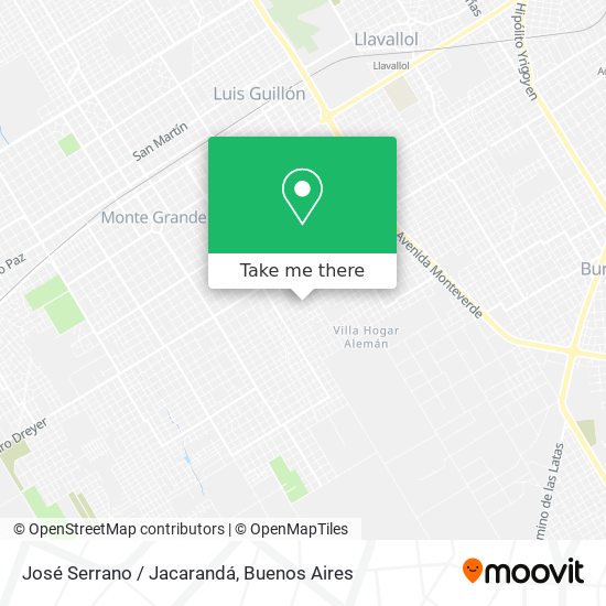 José Serrano / Jacarandá map