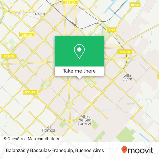 Balanzas y Basculas-Franequip map