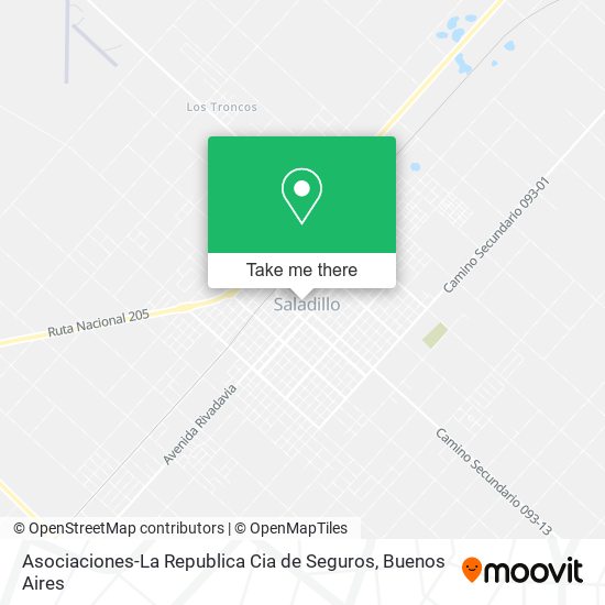 Asociaciones-La Republica Cia de Seguros map