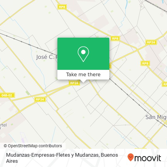 Mudanzas-Empresas-Fletes y Mudanzas map