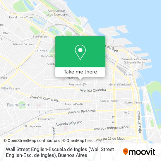 Mapa de Wall Street English-Escuela de Ingles