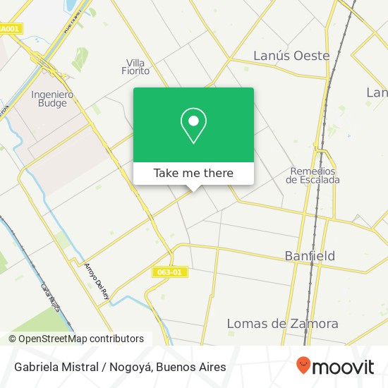 Gabriela Mistral / Nogoyá map