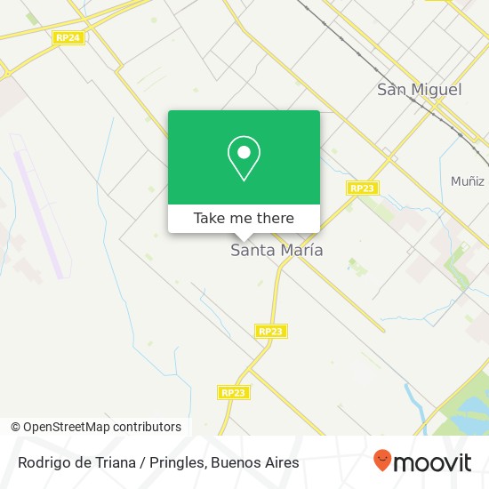 Rodrigo de Triana / Pringles map