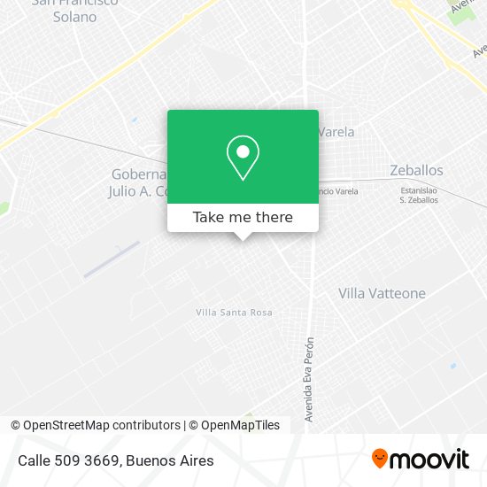 Calle 509 3669 map