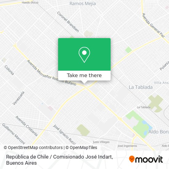 República de Chile / Comisionado José Indart map