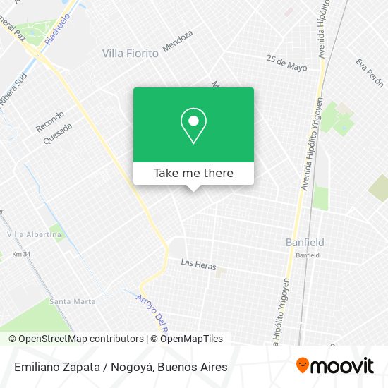 Mapa de Emiliano Zapata / Nogoyá