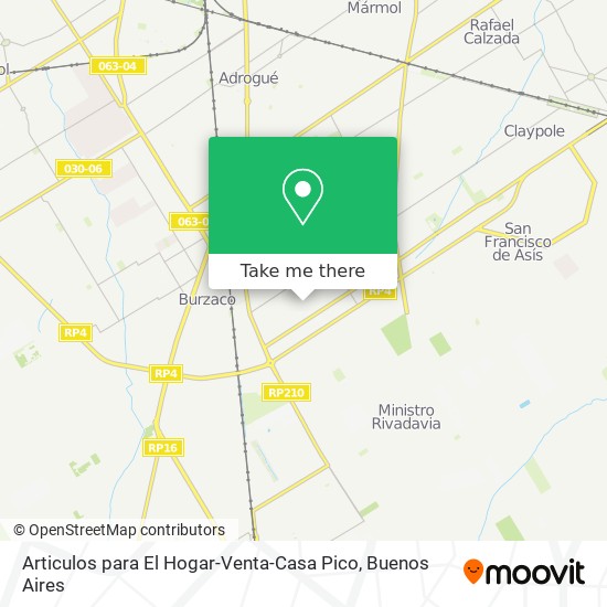 Articulos para El Hogar-Venta-Casa Pico map