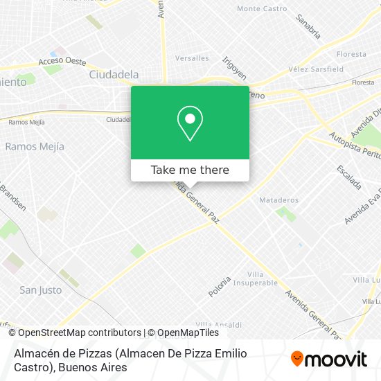 Almacén de Pizzas (Almacen De Pizza Emilio Castro) map