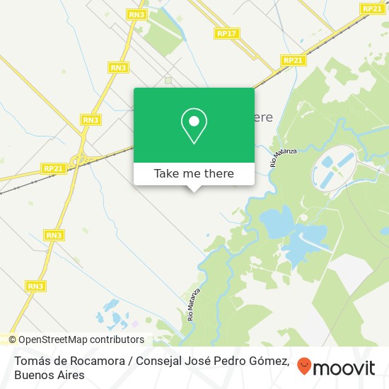 Tomás de Rocamora / Consejal José Pedro Gómez map