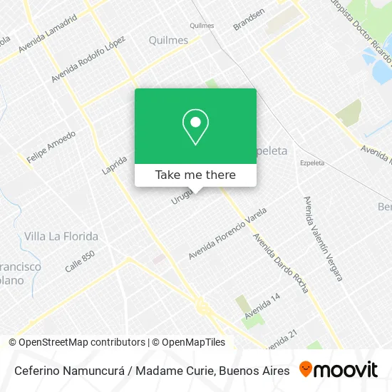 Mapa de Ceferino Namuncurá / Madame Curie