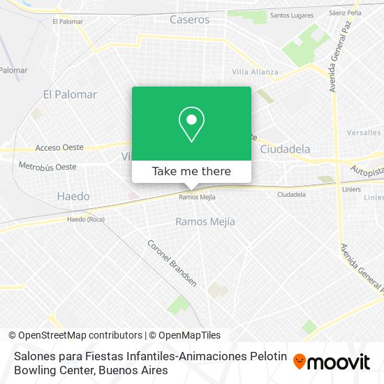 Salones para Fiestas Infantiles-Animaciones Pelotin Bowling Center map