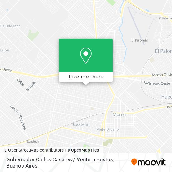 Gobernador Carlos Casares / Ventura Bustos map