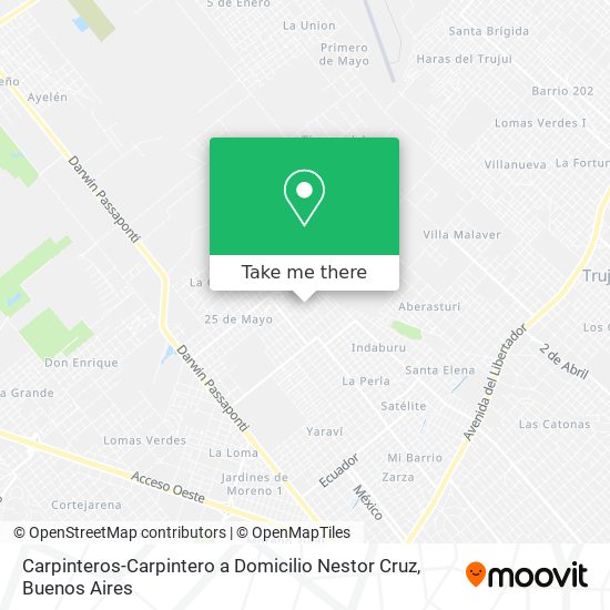 Carpinteros-Carpintero a Domicilio Nestor Cruz map