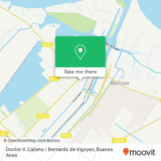 Doctor V. Calzeta / Bernardo de Irigoyen map