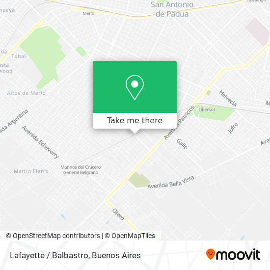 Lafayette / Balbastro map
