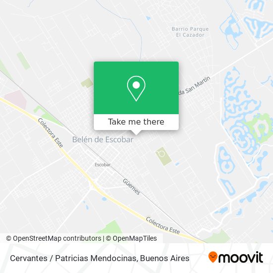 Cervantes / Patricias Mendocinas map