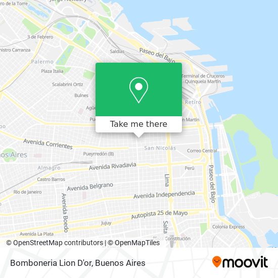 Mapa de Bomboneria Lion D'or