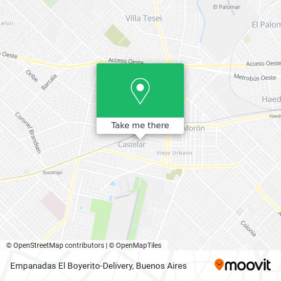 Empanadas El Boyerito-Delivery map