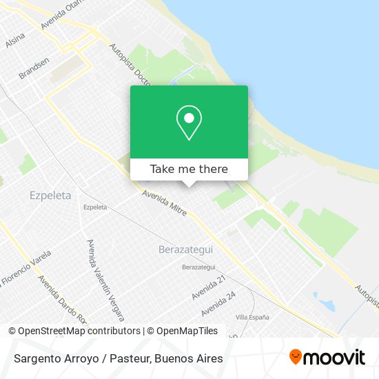 Sargento Arroyo / Pasteur map