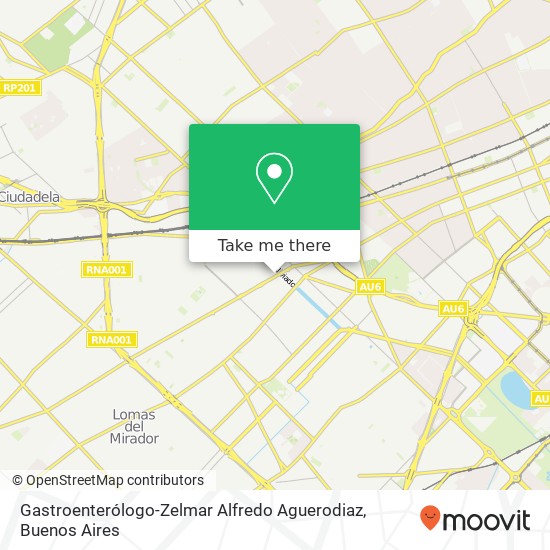 Gastroenterólogo-Zelmar Alfredo Aguerodiaz map