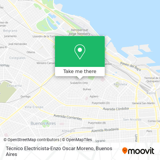 Mapa de Técnico Electricista-Enzo Oscar Moreno