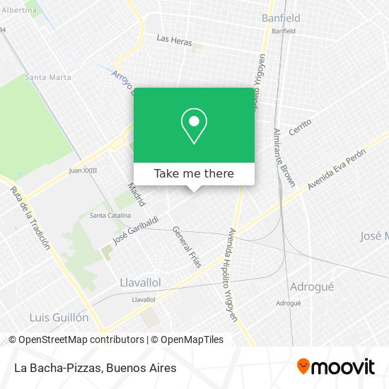 La Bacha-Pizzas map