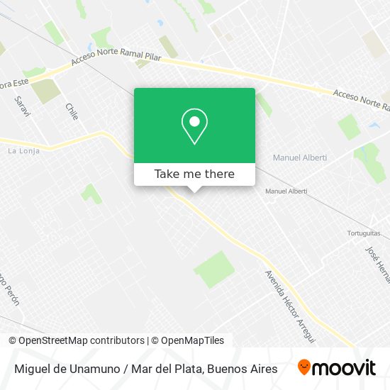 Miguel de Unamuno / Mar del Plata map