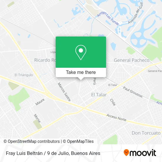 Mapa de Fray Luis Beltrán / 9 de Julio