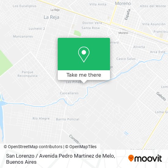 Mapa de San Lorenzo / Avenida Pedro Martinez de Melo