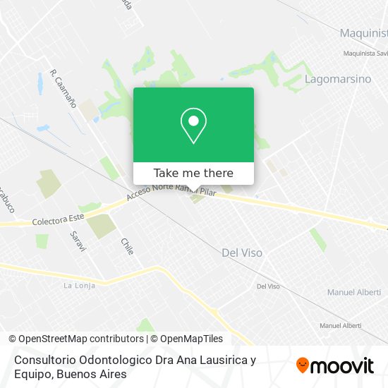 Consultorio Odontologico Dra Ana Lausirica y Equipo map