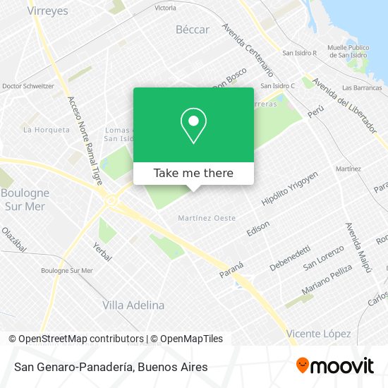 Mapa de San Genaro-Panadería